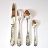 Deetjen cutlery set 48 silver-plated Louis XV rocaille table cutlery no. 25 Marly