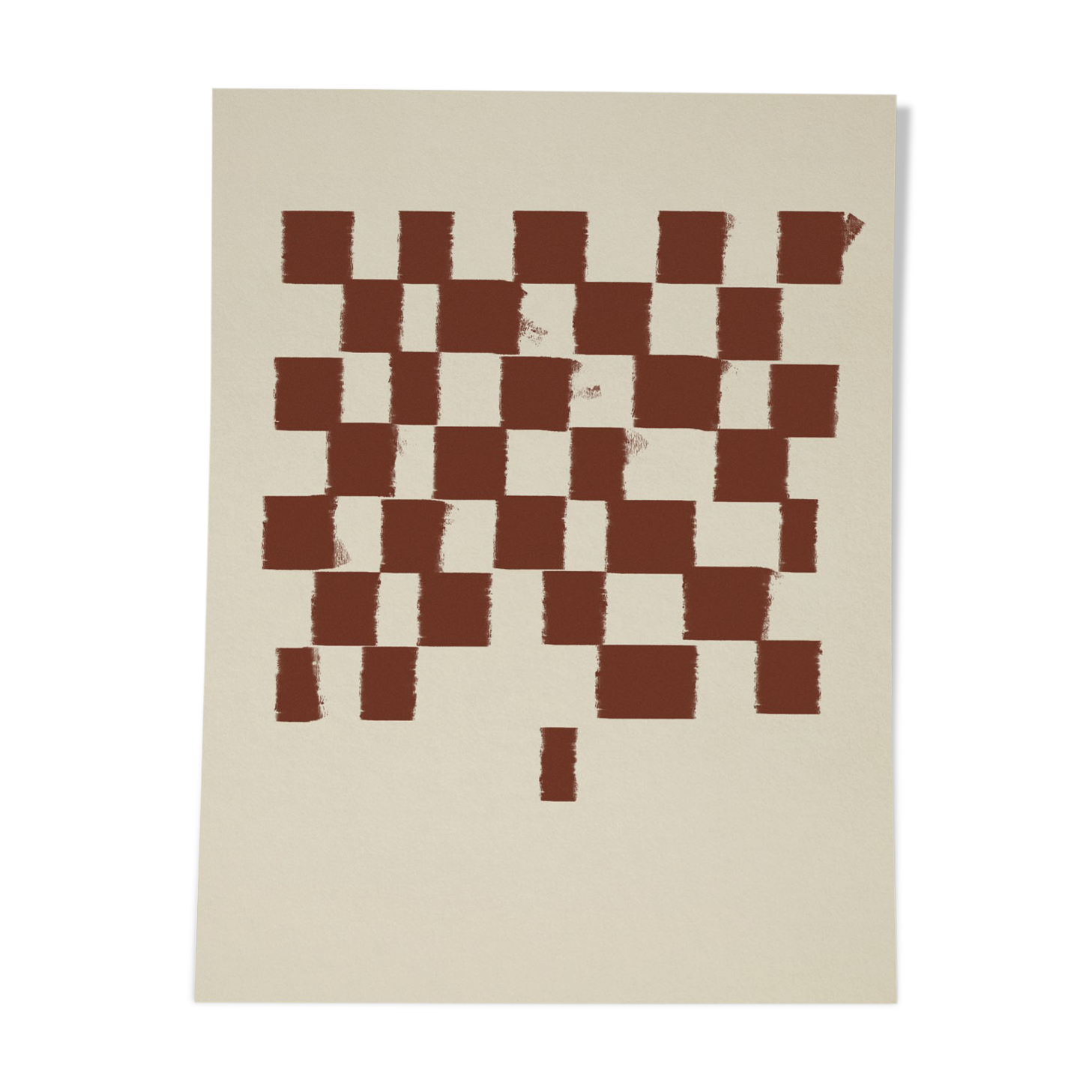 Chequers giclee art print, 50x70cm