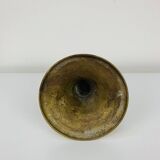 Vintage gold brass knot candle holder