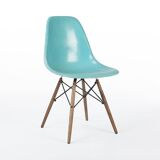 Turquoise Herman Miller Original Vintage Eames DSW Side Shell Chair