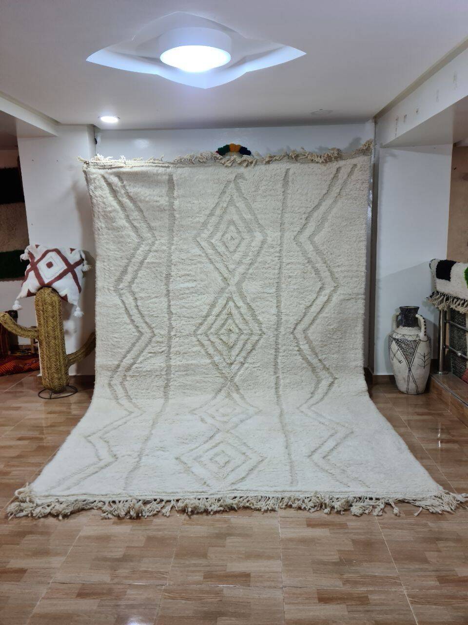 Beni Mrirt Rug 100% Natural Wool – Luxury and Berber Craftsmanship 300x200cm