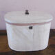 Antique hat box made of painted wood