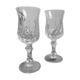 Duo de verres en cristal