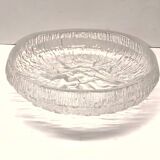 Crystal Bowl Empty Pocket 28 cm Signed Tapio Wirkkala Lunaria Design Finland