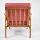 Original scandinavian armchair Stefan, restored, 1960s icon, pink