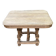 Henri II dining table stripped in solid oak from the 19th century.
