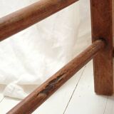 Straw country armchair