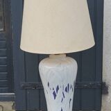 Lamp from the house Le Dauphin in ceramic and gilded brass