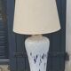 Lamp from the house Le Dauphin in ceramic and gilded brass