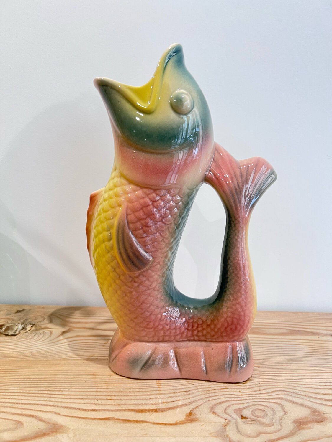 Vintage slurry fish decanter