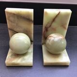 Pair of Art Deco style onyx bookends