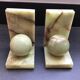 Pair of Art Deco style onyx bookends