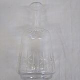 Numbered crystal decanter with stopper