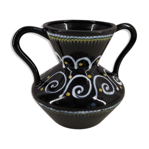 vase en céramique signé
