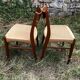 Chaises d'Arne Wahl Iversen teck et corde pour Glyngøre Stolefabrik années 60