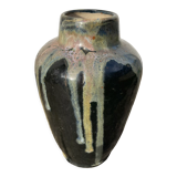 Art Deco stoneware vase signed Jean Pointu, 1920 Saint Amand en Puisaye