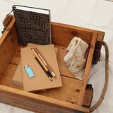 Military crate wood rope