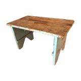 Natural wooden lace-up bench paints popular art