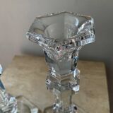 Pair of crystal candlesticks
