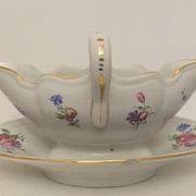 Lunéville porcelain saucière K-G
