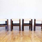 Set of 4 low stools