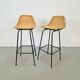 Bar Stools from Rohé Noordwolde, 1960, Set of 2