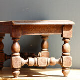 Carved oak footrest