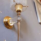 Vintage granite wall light from the 60s