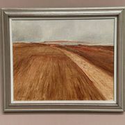 Original Swedish Oil on Canvas - "Rustic Landscape" by Nils Essen - Signed - Vintage and Framed - 42 × 50 cm (16.5" × 19.7")