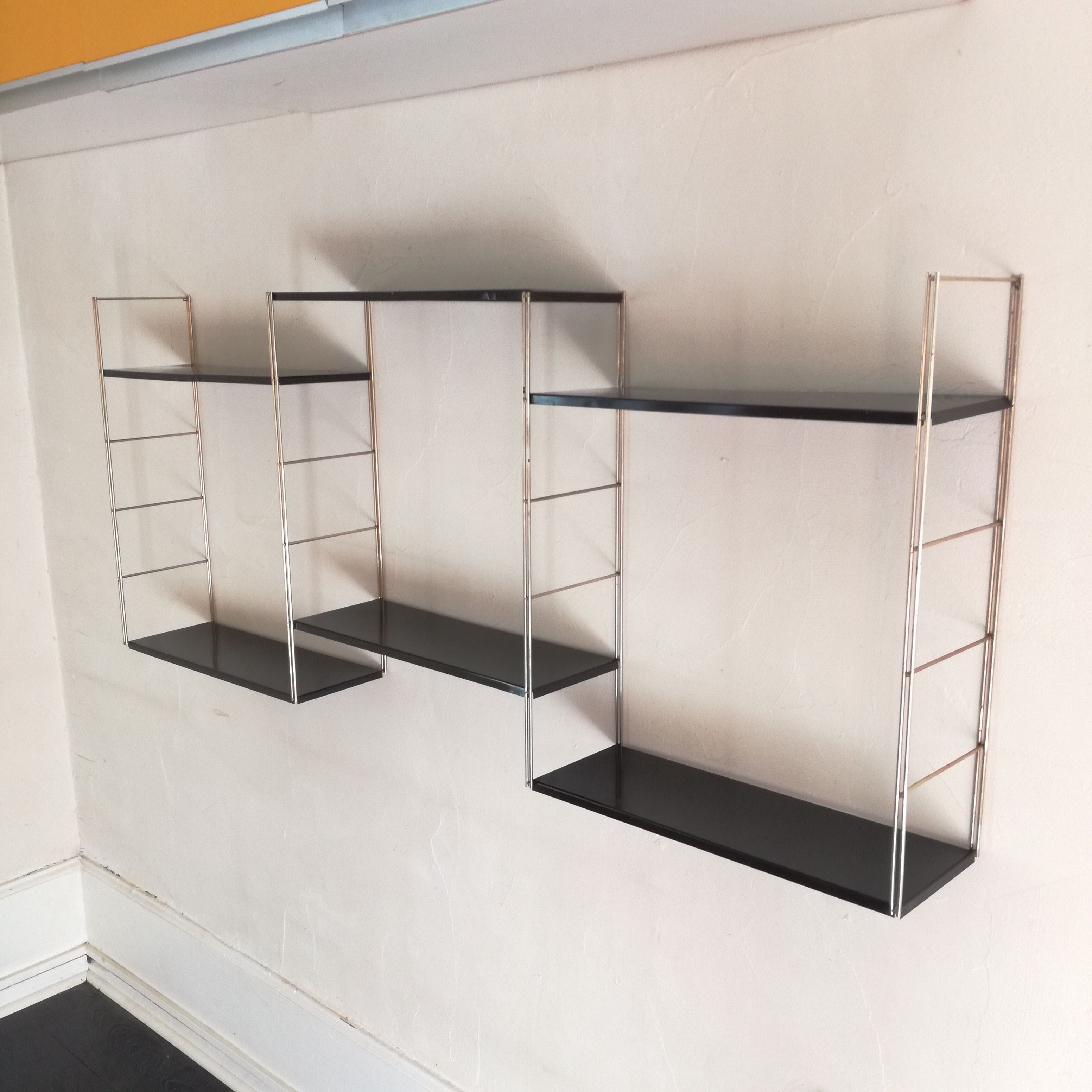 Gold and brown thong shelf