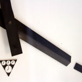 Bakelite railway clock from pragotron, 1950s