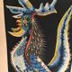 Impression représentant un coq. Travail français signé Jean Lurçat. Vers 1970