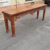 Solid teak console