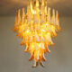 Chandelier Murano glass Canadiens Mazzega tissue 70