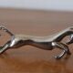 Set of 12 vintage knife rests, in silver metal