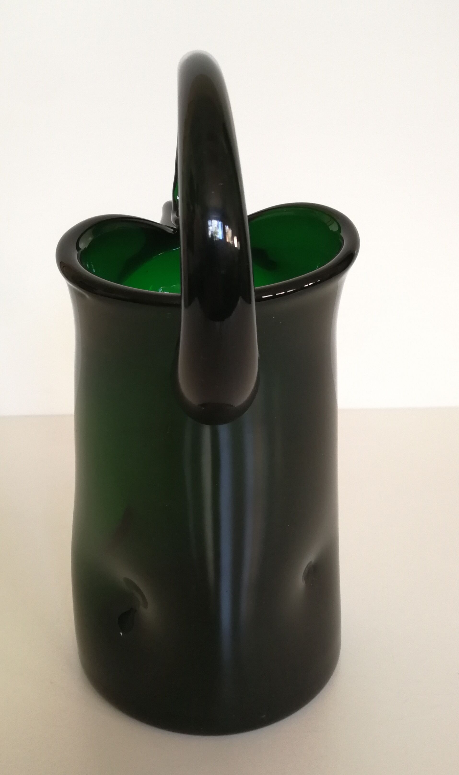 Old blown glass pitcher