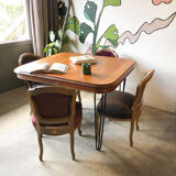 Square dining table revamped