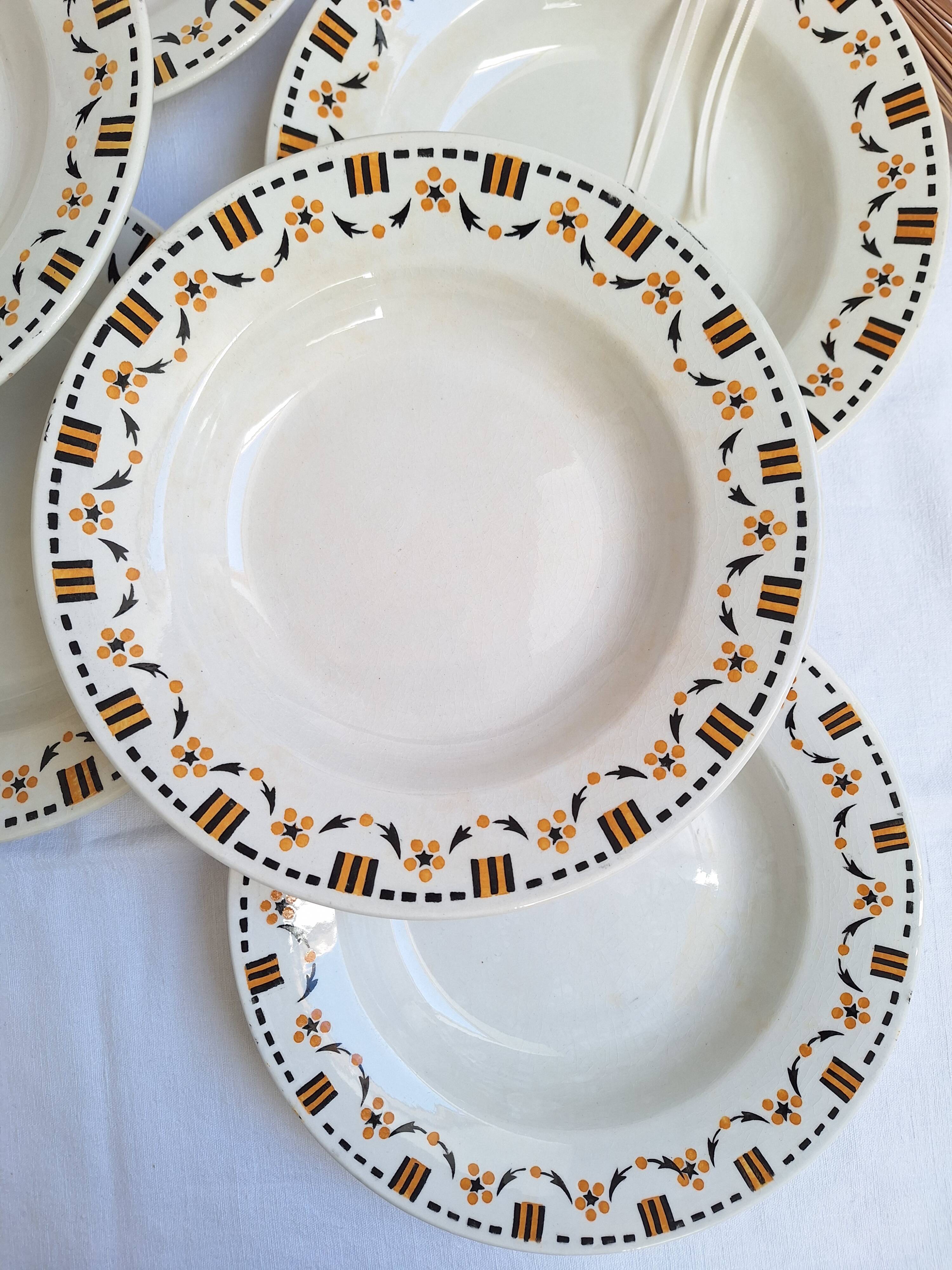 Gien 456 soup plates