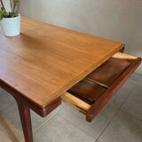 Vintage extendable teak table