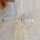 12 crystal wine glasses engraved with floral patterns