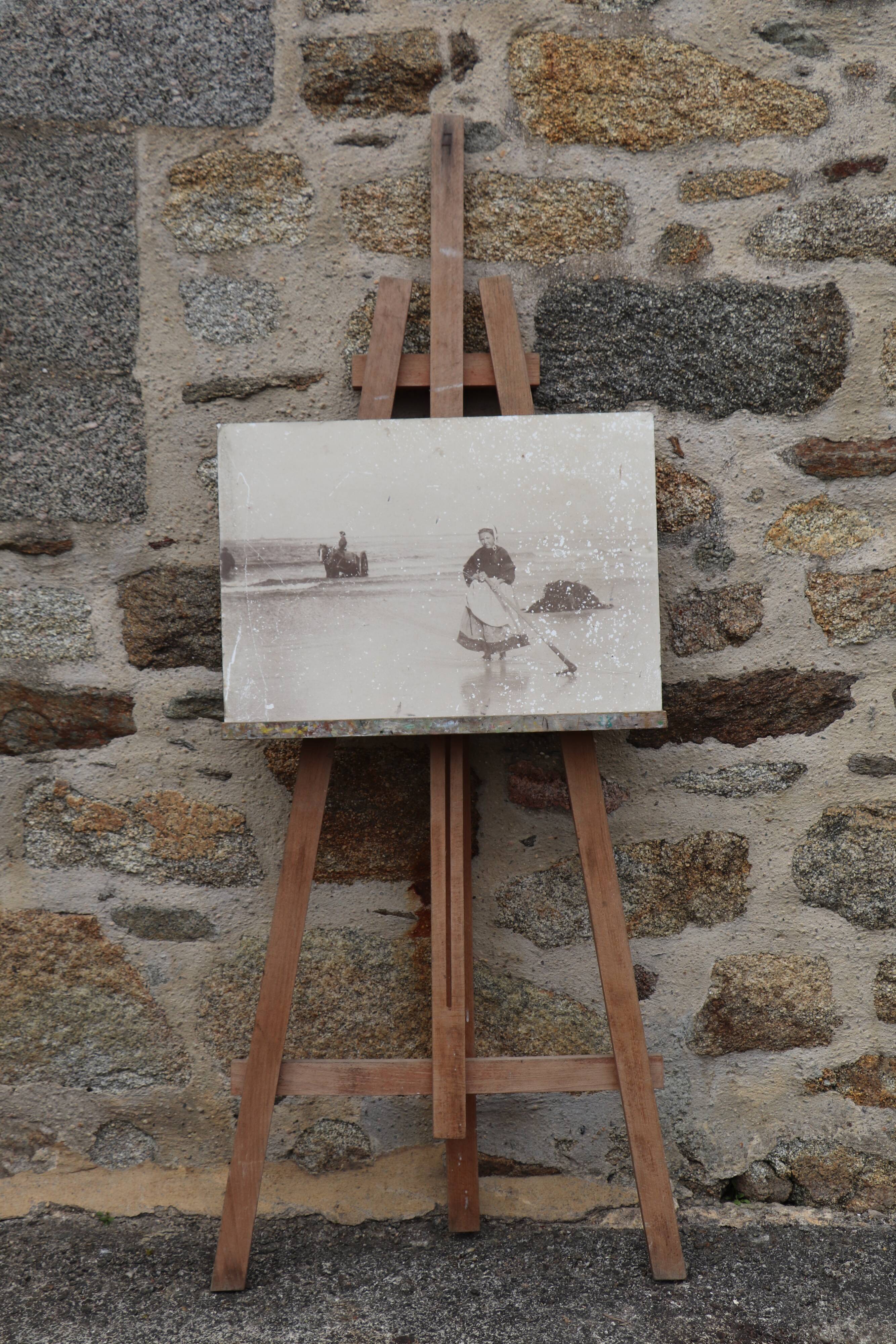 Photo old Brittany fishing and beach