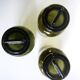 Trio de bocaux d'apothicaire verts