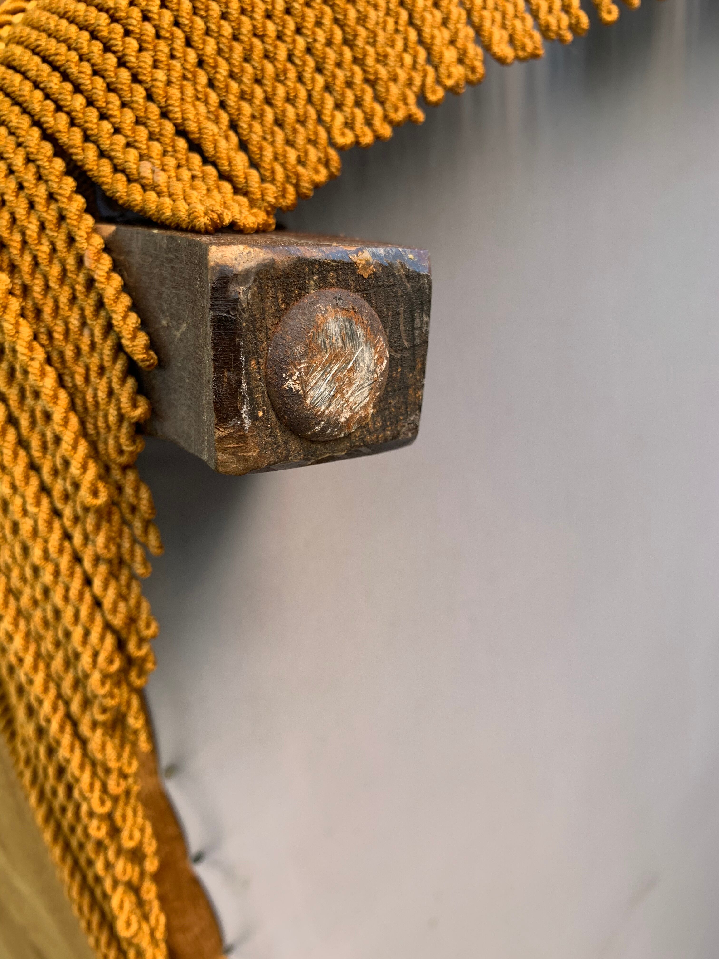 Golden velvet toad sofa