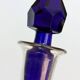 Elegant Two-Tone Carafe - Blown Glass White & Cobalt Blue - Murano Style