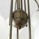 Large Mid Century Chandelier / Vintage Copper Gooseneck Pendant Light / Space Age / Yugoslavia 80's