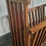 Rosewood and brass magazine stand table