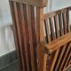 Rosewood and brass magazine stand table