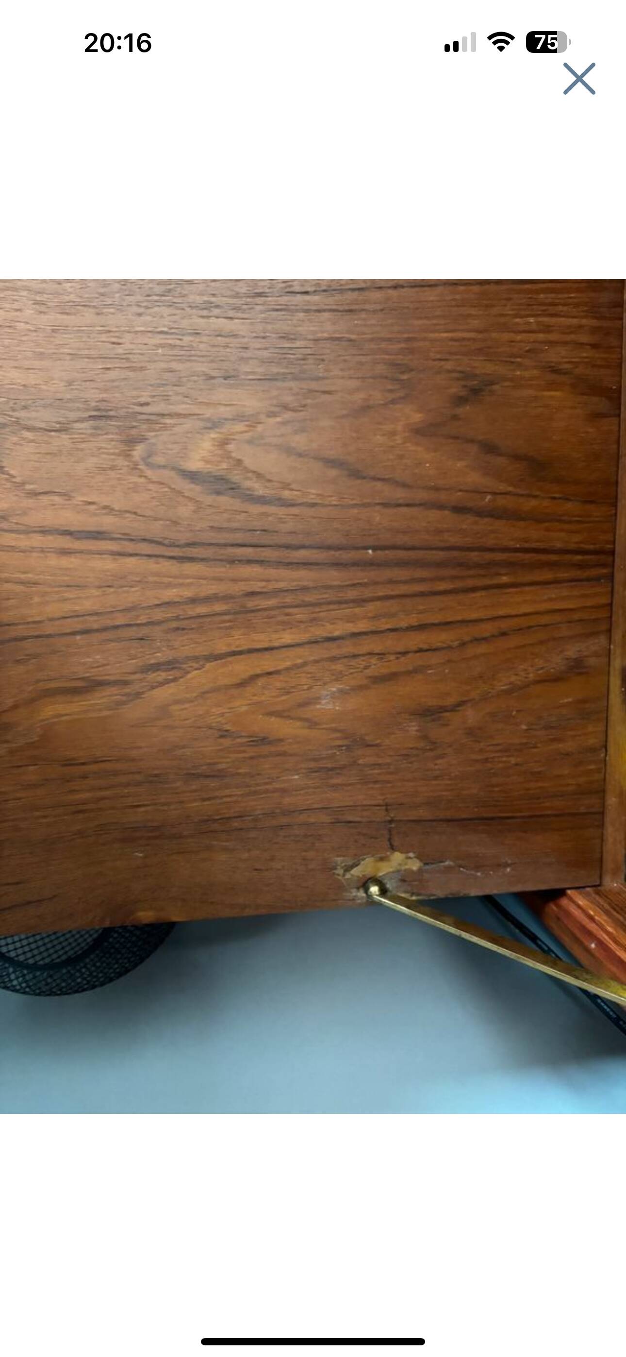 SwissTeak solid teak secretary from the 60s