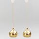 Helge Zimdal two ceiling lamps "Löken" Sweden 1970s