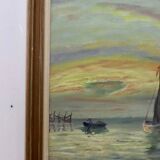 "Boats at Sunset" by Kaj Brandstrup